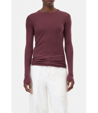 Closed T-shirt Longsleeve Dark Raising Red