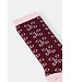 Closed Socks dark raisin red