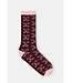 Closed Socks dark raisin red