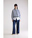 Bellerose glow blouse stripe white navy