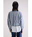 Bellerose glow blouse stripe white navy