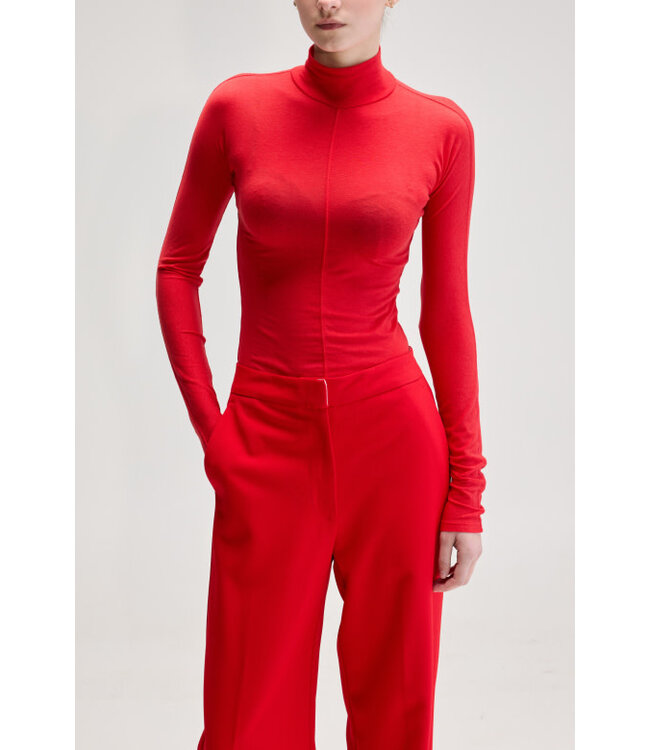 Bellerose Flawy col tshirt sanguine