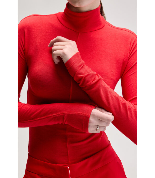 Bellerose Flawy col tshirt sanguine