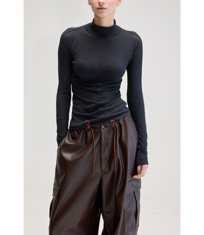 Bellerose Flawy col tshirt off black