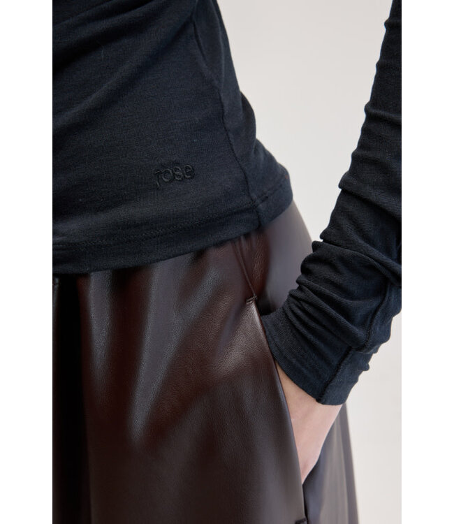 Bellerose Flawy col tshirt off black