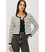 Rails Catania cardigan black ivory stripe