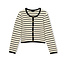 Rails Catania cardigan black ivory stripe