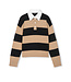 Rails Paxton polo stripe black oatmeal