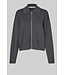 Second Female Siv Knit Cardigan Dark Grey Melange