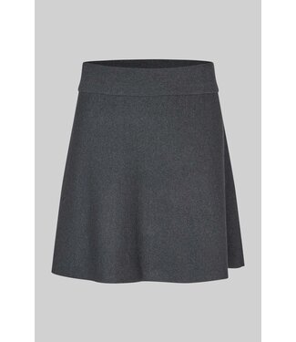 Second Female Siv Knit Skirt Dark Grey Melange