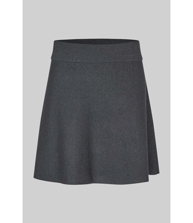 Second Female Siv Knit Skirt Dark Grey Melange