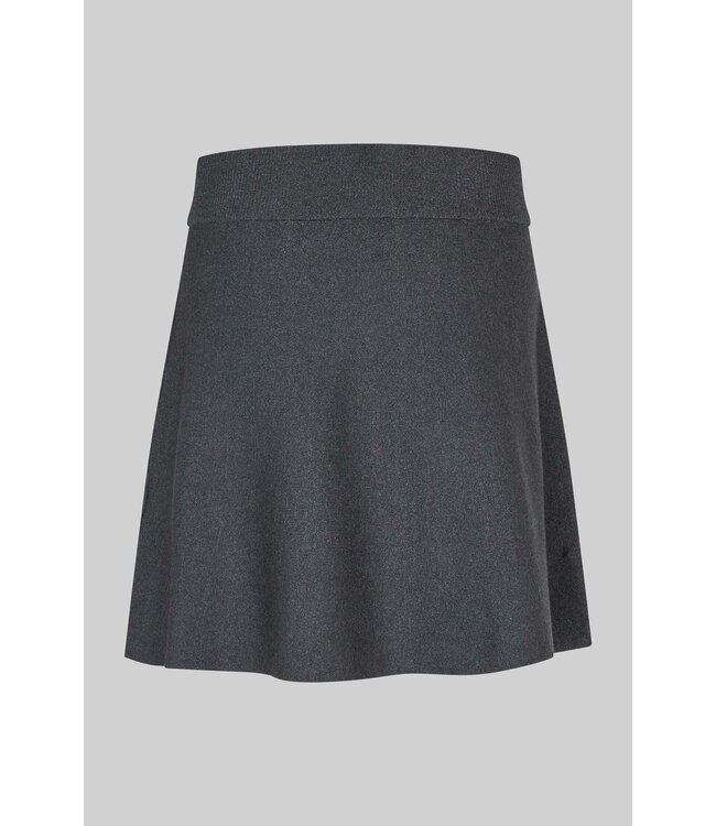 Second Female Siv Knit Skirt Dark Grey Melange