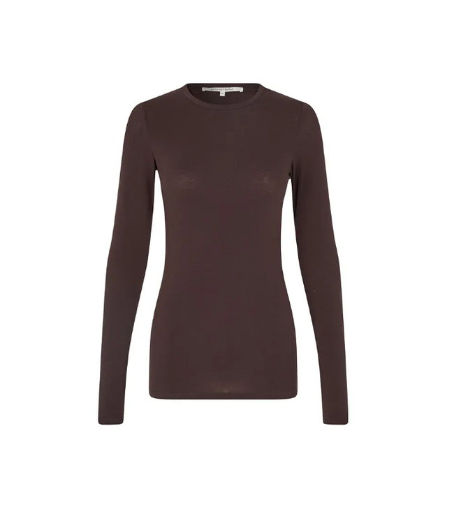 Second Female Matima O-Neck Tee Chocolate Plum