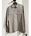 Genti Oak Shirt Jacket Zip Taupe