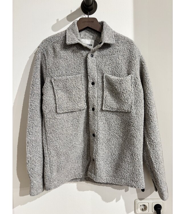 Genti Harry Monogram Relaxed Fit Jacket Taupe
