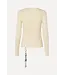 Stine Goya Long Sleeve Rib Top White
