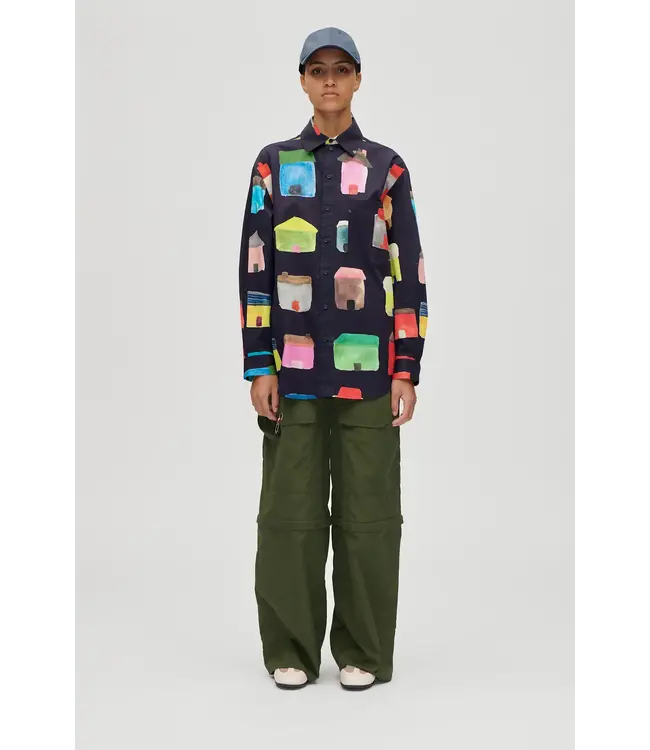 Stine Goya Bungee Tech Zip-Off Pants Olive Night