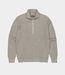 Butcher of Blue Galway half zip granite green