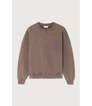 American Vintage Plizzy sweat chataignier brown