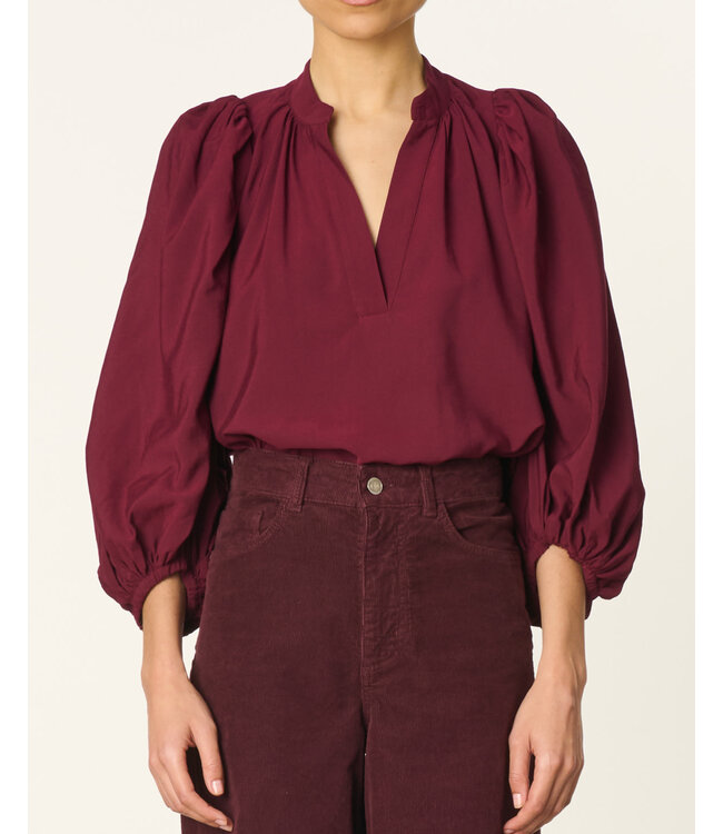 Vanessa Bruno Bell blouse lie de vin