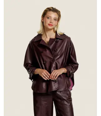 Alter Ego bibi leather jacket burgundy