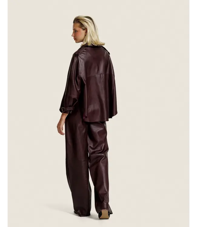 Alter Ego bibi leather jacket burgundy