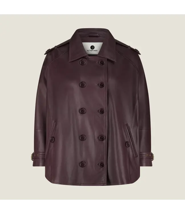 Alter Ego bibi leather jacket burgundy
