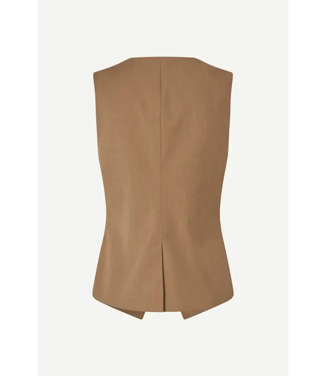 Samsøe Samsøe Saruma vest gilet otter melange