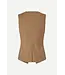 Samsøe Samsøe Saruma vest gilet otter melange