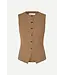 Samsøe Samsøe Saruma vest gilet otter melange