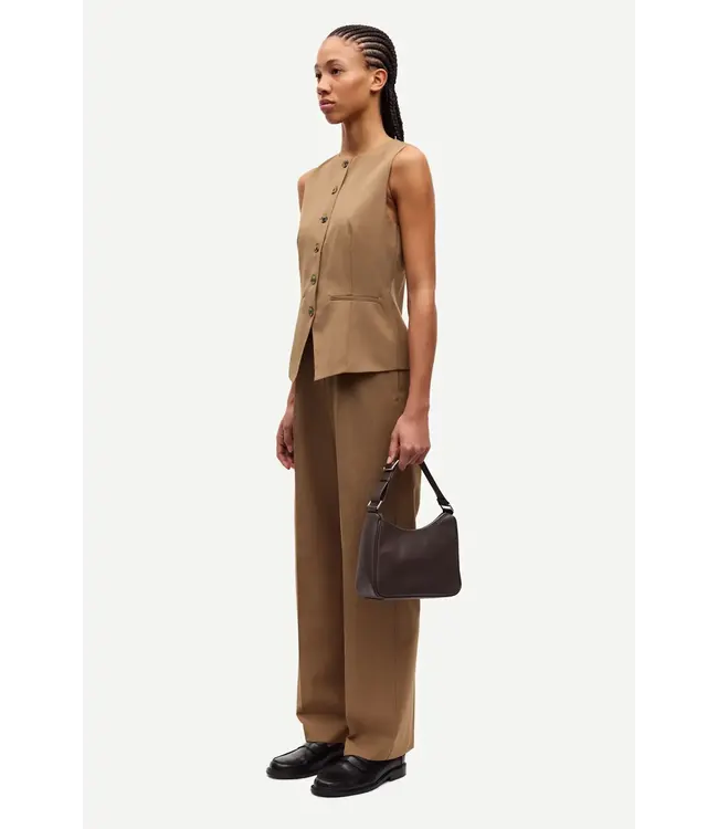 Samsøe Samsøe Saruma vest gilet otter melange