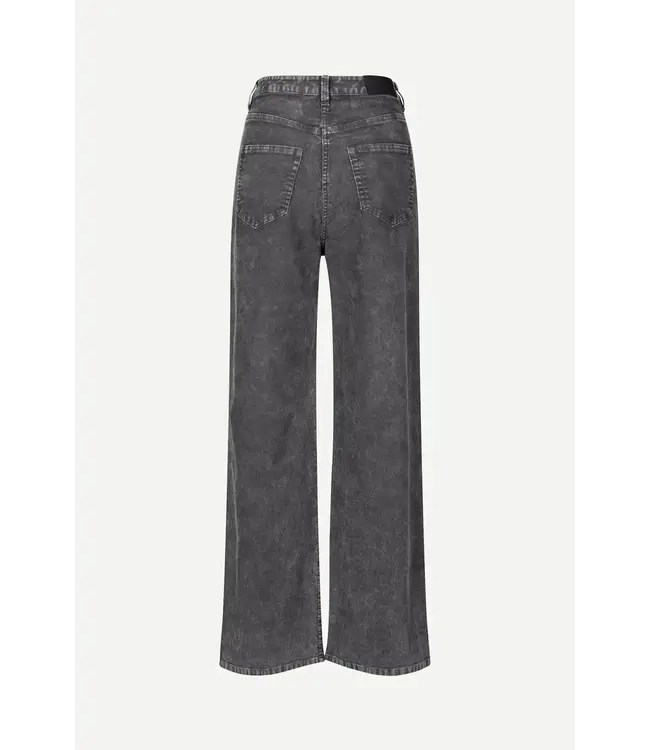 Samsøe Samsøe Sashelly asphalt ribcort trousers