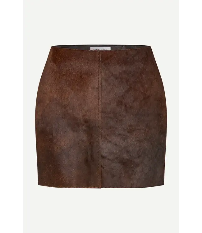 Samsøe Samsøe Salil skirt dark brown dip dye