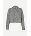Samsøe Samsøe Sasofila shirt black white herringbone