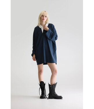 Bellerose Foogy polo dress america navy