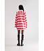 Bellerose Foogy polo dress stripe B red