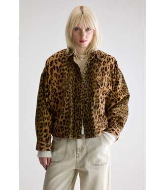 Bellerose Wyat combo overshirt leopard