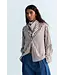 The New Society Anika shirt roast stripes brown