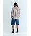 The New Society Anika shirt roast stripes brown