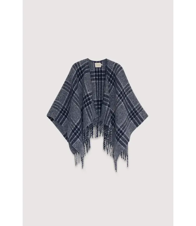 The New Society Brisa poncho infinity navy