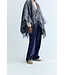 The New Society Brisa poncho infinity navy