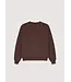 The New Society TNS logo sweater roast brown