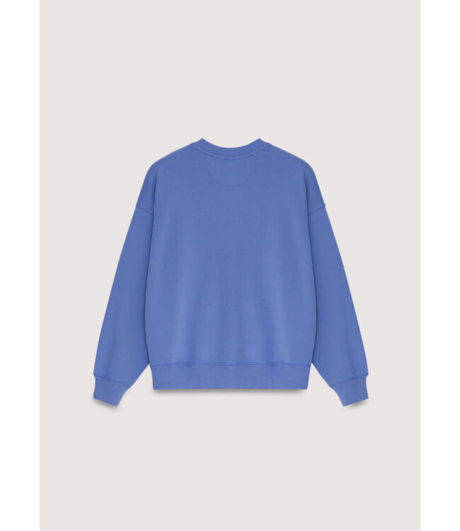 The New Society TNS logo sweater starlight blue