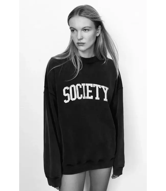 The New Society Society sweatshirt washed grey