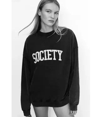 The New Society Society sweatshirt washed grey