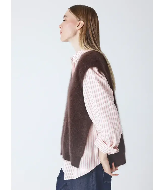 Absolut Cashmere Miriam fluffy cashmere brownie