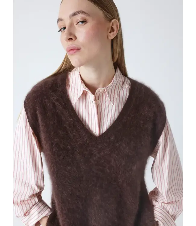 Absolut Cashmere Miriam fluffy cashmere brownie