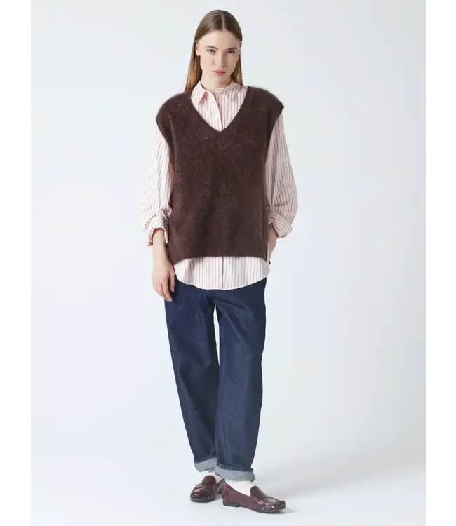 Absolut Cashmere Miriam fluffy cashmere brownie