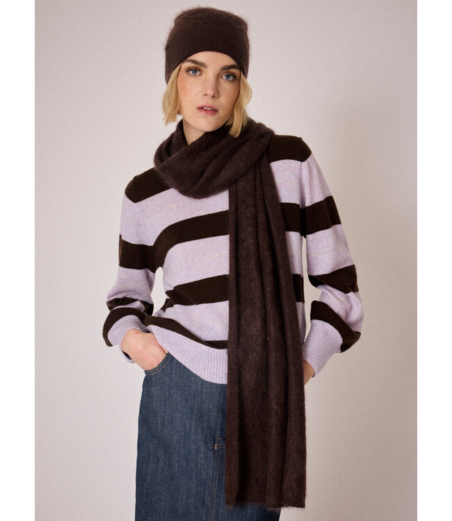 Absolut Cashmere Honora brownie scarf fluffy cashmere