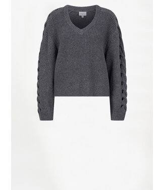 Dante 6 Palomo braided sweater grey